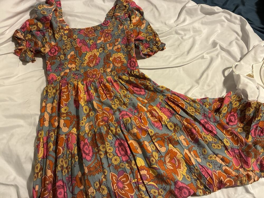 ZESICA Women’s Multicolor Floral Maxi Dress Size M